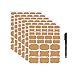 Nardo Visgo Natural Brown Kraft Bottle Labels,Assorted Size Self-Adhesive Removable Kraft Paper Sticker Labels for Essential Oil Bottles,Gift Tags,Mason Jars or Storage Bins,Free Black Marker,192pcs