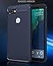 Google Pixel XL 2 Case, Google Pixel XL2 Case, Dretal Carbon Fiber Shock Resistant Brushed Texture Soft TPU Phone case Anti-fingerprint Flexible Full-body Protective Cover For Google Pixel 2 XL (Navy)