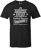 9 Crowns Tees Men's Awesome Funny Father's Day T-Shirt-Daughter-Black-XL