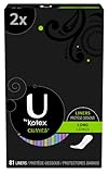 U By Kotex Curves Long Pantiliners, 81-Count