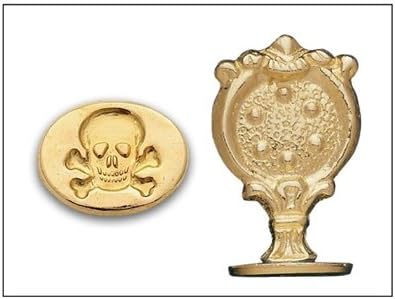 Brass Wax Seal Stamp-Skull & Crossbones 786H