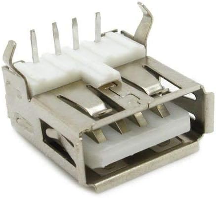 Electrobot Usb Female Type A 4-Pin Dip Right Angle Plug Jack Socket Connector (Pack of 5)
