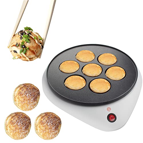 MasterChef Electric Ebelskiver Maker Delicious Homemade Japanese Takoyaki, Donut Holes, Cake Pops, Octopus Balls, Aebleskivers, Danish- Nonstick Easy Clean Appliance, Fun Gift