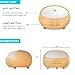 'Essential Oil Diffuser, 300ml Wood Grain Ultrasonic Aromatherapy Diffuser with Timer - Aroma Humidifier with Waterless Auto Shut-Off 7 Color LED Lights Changing for Home Office Kitchen Baby'