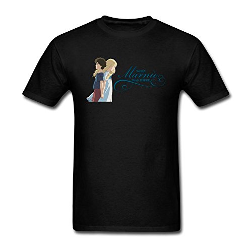 Tommery Men's When Marnie Was There Short Cotton T Shirt