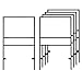 ( 5pack ) Slide-in Real Estate Yard Sign Metal Frame with Single Rider ( 2 Section ) - 24