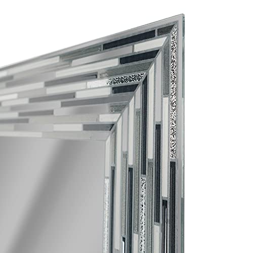 Head West Reeded Mosaic Tile Frameless Printed Bathroom Decorative