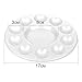 CENTSTAR 30 Pcs Round Paint Tray Palettes Plastic for Acrylic Oil Watercolor Craft DIY Art Painting Palettes, White (30 PCS)