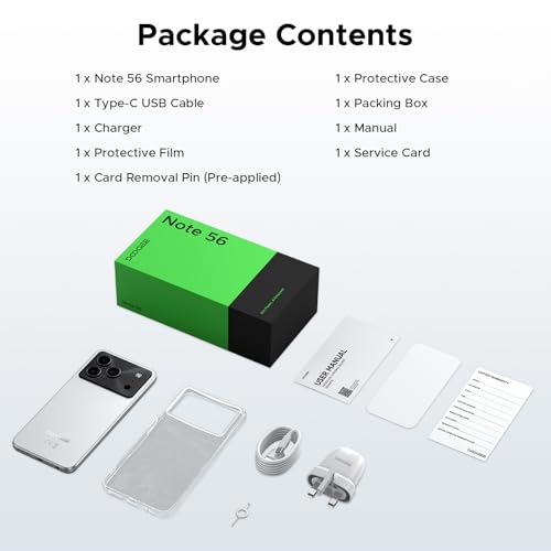 DOOGEESmart Note 56 Mobile Phones, Android 16 Smart Phone, 6150mAh, 8.45mm, 6.56"" HD+ 90Hz, 24GB + 64GB/2TB Android Phones, Dual SIM Unlocked Mobile Phone, Face ID, GPS, OTG, FM