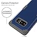 Galaxy Note 8 Case, Asstar 3 In 1 [Soft silicone+ Hard PC] Full Body Shockproof Impact Resistant Perfect Fit Anti Scratch Excellent Protective Cover for Samsung Galaxy Note 8 2017 (Navy+Grey)