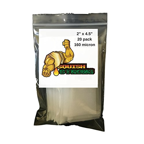Nylon Rosin Press Filter Bags 2" x 4.5" (20 pack, 160 micron)