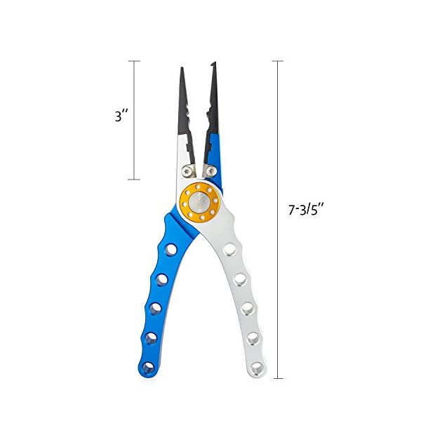 Aluminum-Fishing-Pliers-Hook-Removers-Fishing-Line-Cutters-with-Coiled-Lanyard-and-Belt-Holder-Sheath