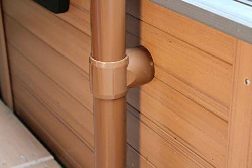 Hot Tub Products SSF-59-DG Spa Ease 59 in. Safety Rail Deck Series With Lift And Turn Base and Slip Tee - Graphite Gray