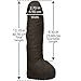 Doc Johnson Vac-U-Lock - Hung - Made of ULTRASKYN - 12 Inch Dildo with Massive 8.5 Inches Girth - F-Machine and Harness Compatible - Chocolate
