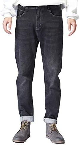 Mens Skinny Stretch Cuffed Jeans YKK 