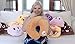 3 in 1 Pig Piggy Emoji Pillow iPad Holder Backpack Travel Neck Pillow Smiley Emoticon Cushion Stuffed Soft Plush Toy (3in1 PIGGY)