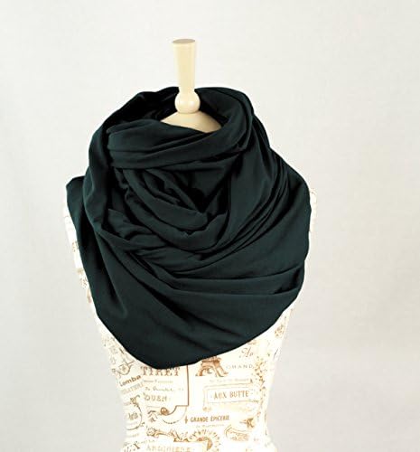 Oversized Jersey Infinity Scarf (Hunter Green)
