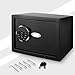 Digital Electronic Security Safe Box, Home Safe with Digital Keypad 0.57 Cubic Feet Black for Jewelry Money Cash Valuables