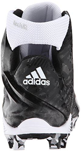 adidas Performance Men's Filthyquick 2.0 MD Football Cleat, Black/Black/White, 9.5 M US