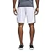 adidas Men's Designed-2-Move 3-Stripe Shorts, White/Black, Small