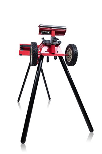 General International MS3102 Miter Saw Stand, Red, Black & Gray