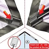 HONBO Large Delta Kite 54x31 Inch with 2x13ft Tails Handheld Line view 7