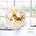 36 Inch Jumbo Giant Confetti Balloons, Clear balloons with Gold Confetti (Premium Helium Quality) Pkg/6,Latex Glitter Balloons for Birthday Wedding Photo Shoot Festival Christmas Event Decorations …