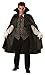 InCharacter Costumes, LLC Men's Midnight Vampire Costume with Vest and Dickie, Black, Large