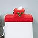 GIM Christmas Decor Happy Santa Toilet Seat Cover and Rug Set for Bathroom (Santa Claus)