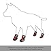 Dog Shoes for Medium to Large Dogs Labrador Husky Shoes 4 Pcs, Waterproof (Red, Size 6)