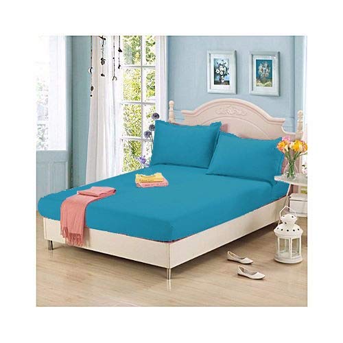 Finest 100% Egyptian Cotton 10"/25 CM Fitted Luxury Percale Quality Sheets (Teal, Super King)