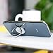 Finger Ring Stand, Lamicall Cell Phone Holder : Universal Phone Ring Cradle Kickstand Compatible with iPhone 17 16 15 14 Xs Max XR X Plus 5s, Galaxy S8 S7 S6, All Android Smartphone - Glossy Sliver