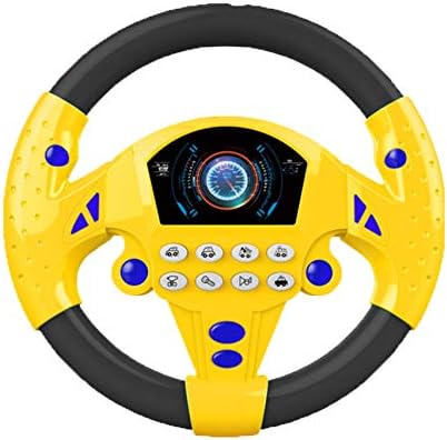WDDH Children's Steering Wheel Toys,Turn and Learn Driving for Kids with Music Early Childhood Educational Toy-Best Gift for Toddler,Kids