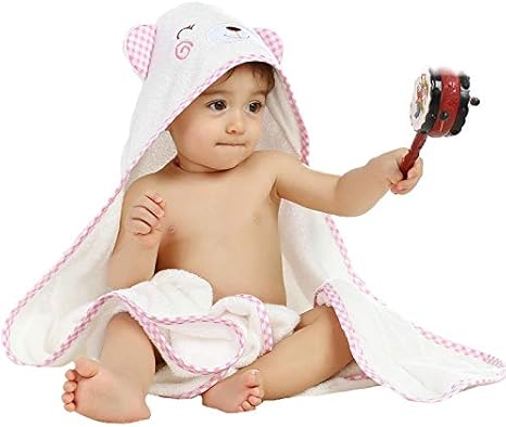 pink baby towels