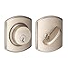 Schlage Single Cylinder Deadbolt with Greenwich Trim, Satin Nickel (B60 N GRW 619)