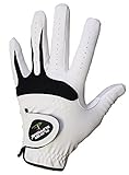 Men's All Weather Synthetic And Cabretta Leather Golf Gloves For Right Handed Golfers (Worn On The Left Hand) Available In Various Sizes