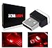 ICBEAMER 1pc Red LED Universal USB Interface Plug-in Miniature Night Light Auto Interior Trunk Ambient Atmosphere