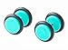16pcs Cheater Fake Gauges Kit Faux Plugs Tapers Stud Earring 00g Look Assorted No Duplicate (8 Pairs)