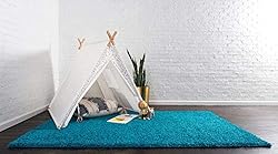 Unique Loom Solid Shag Collection Area Rug
