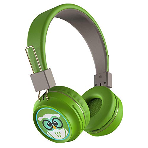 TinyGeeks Neo Kids Wireless Headphones with Mic Safety Certified by