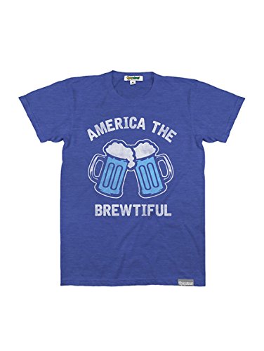 Men's Blue America The Brewtiful Tee Shirt: S