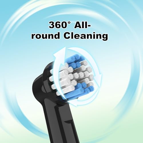 20 Pack Toothbrush Heads Compatible with Oral B Braun, Professional Electric Brush Heads for Vitality Pro Smart Genius Series, Gentle Cleaning Care for Gums