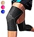 Sparthos Knee Compression Sleeve by (Pair) - Support for Sports, Running, Joint, Knee Pain Relief - Knee Brace for Men and Women - Elder ACL PCL Bursitis Meniscus Tear Patella Runner Knee (Black-M) primary