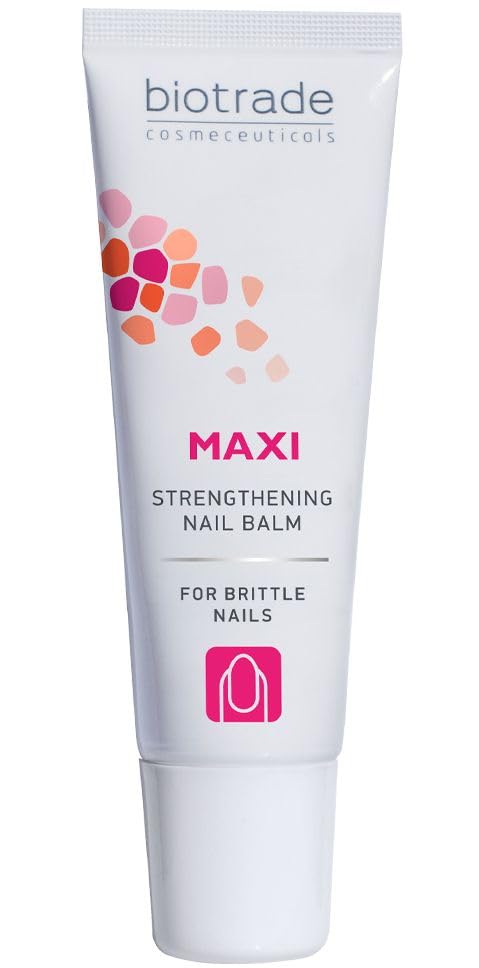 Biotrade Maxi Nail Strengthener Balm – Nourishing Nail & Cuticle Care for Brittle, Soft or Splitting Nails – With Vitamins A & E and Lanolin – Hydrating,15 mL