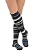 Womens Stripe Knee Socks Cashmere Blend 7 Color Options