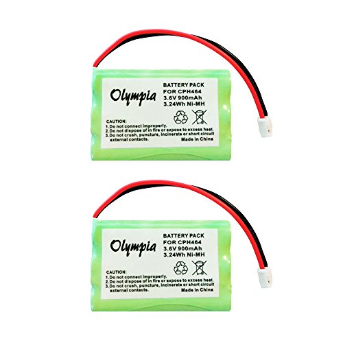 2 Pack of Battery for Graco 2796VIB1 - Replacement Battery for Baby Monitor (900mAh, 3.6V, NI-MH)