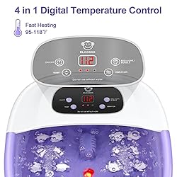 BLOOGOO Foot Bath Spa with Heat and Massage and