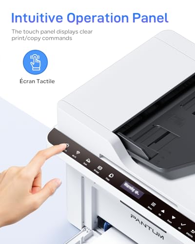 PANTUM BM2309AW Multifunction Laser Printer, Black and White, Print, Scanning, Copy 3in1 with ADF, WLAN & USB, A4, 20 ppm, Airprint/Mopria APP