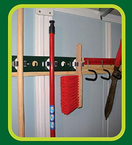 Ondis24 Gartenhaus Deco 3,15 x 2,39 m, Gerätehaus Kunststoff/Metall rot, Fahrradschuppen mit Satteldach, Geräteschuppen… – Bild 8