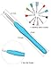 11Pcs Crochet Hooks Set with 9Pcs Lace Hook 0.5mm-8mm Ergonomic Grip Handles Compatible Arthritic Hands